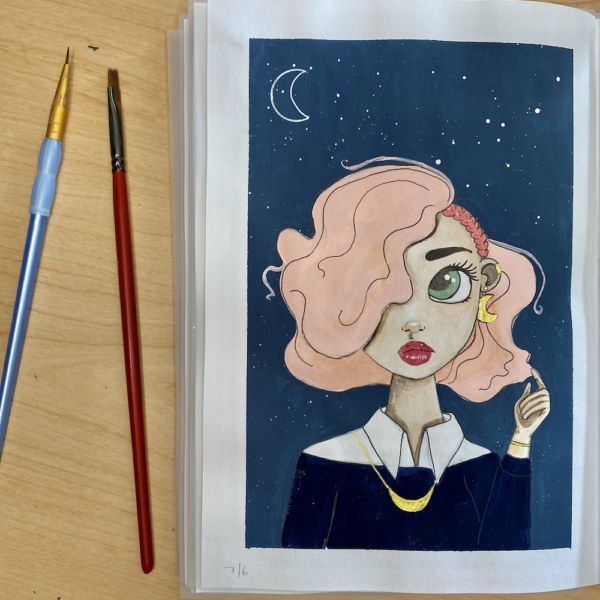 MOON GAZING (art print) - Image 4