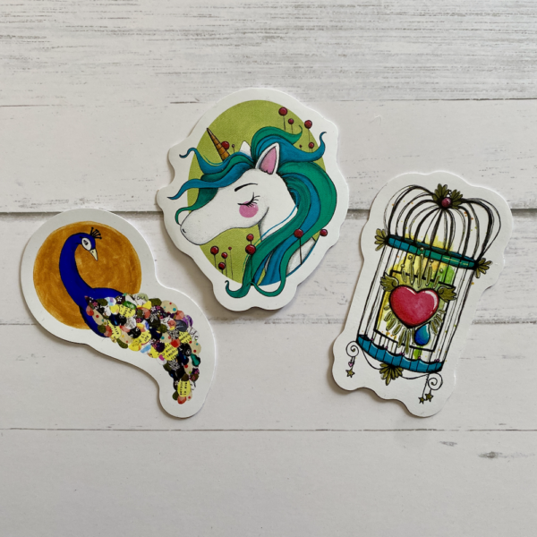 GILDED HEART - vinyl sticker - Image 2