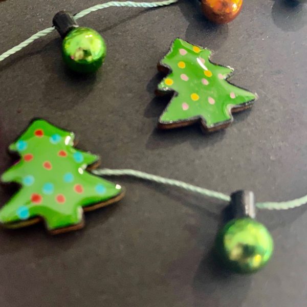 CHRISTMAS TREE BROOCHES