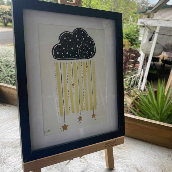 AFTER THE STORM THERE IS GOLD - original painting