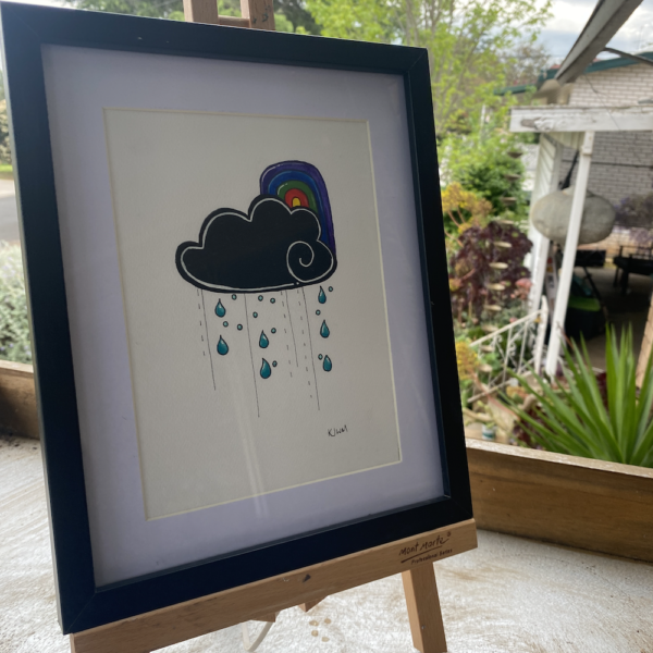 AFTER THE STORM THERE IS MORE RAIN - original painting