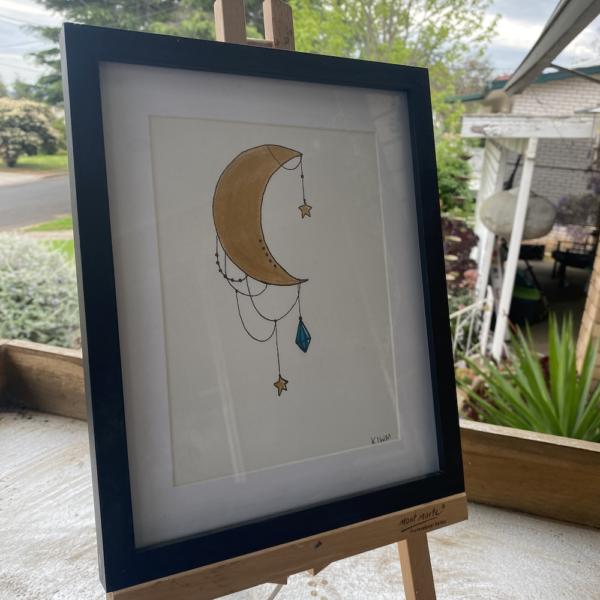 AFTER THE STORM COMES THE MOON - original painting