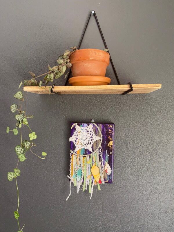 Dream Catcher purple - mini painting