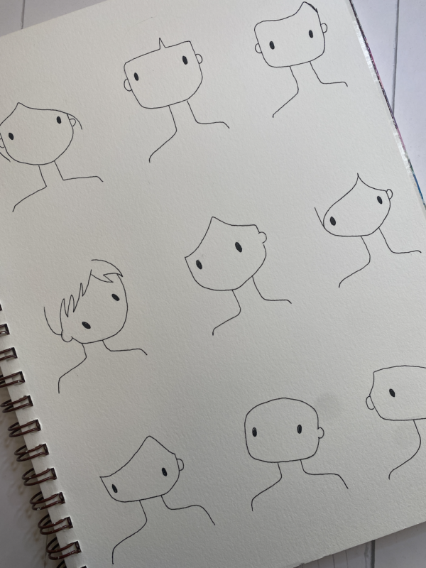 CUTE LITTLE FACES TEMPLATE