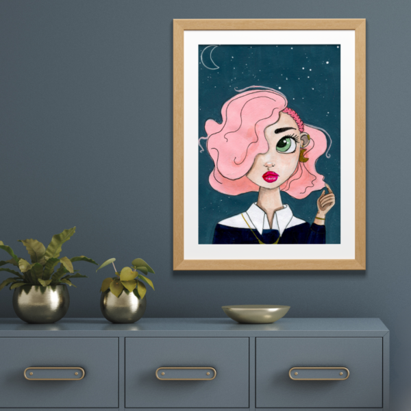 MOON GAZING (art print) - Image 2