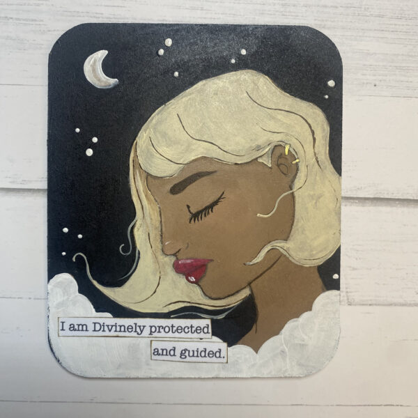 I AM DEVINELY PROTECTED AND GUIDED - A Soul Mantra Painting