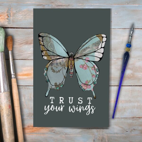 Lined Journal - Trust your Wings (BLUE)