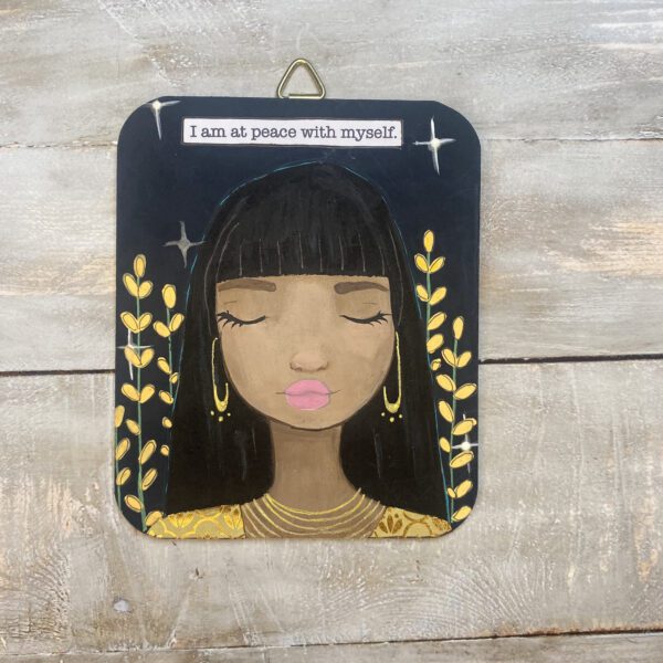 I AM AT PEACE WITH MYSELF - A Soul Mantra Painting