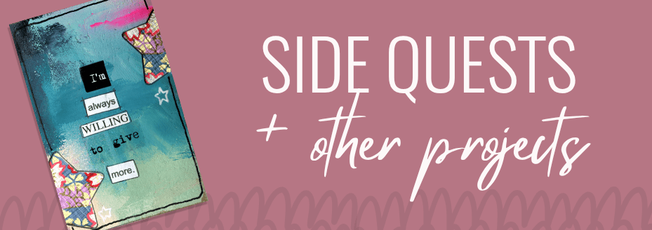 Follow along as I explore creative projects, side quests, experiments, hobbies, challenges, and all the unexpected adventures that spark inspiration.